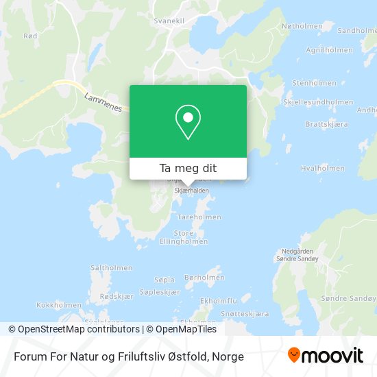 Forum For Natur og Friluftsliv Østfold kart