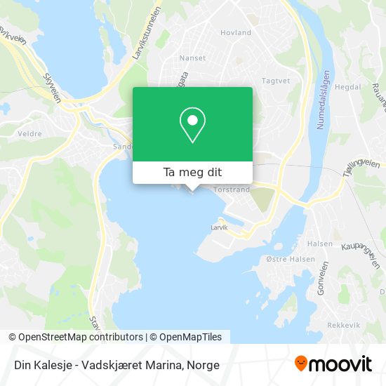 Din Kalesje - Vadskjæret Marina kart