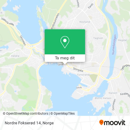 Nordre Fokserød 14 kart