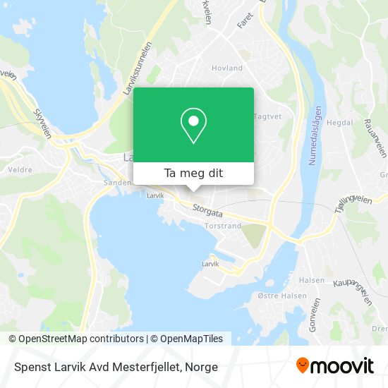 Spenst Larvik Avd Mesterfjellet kart