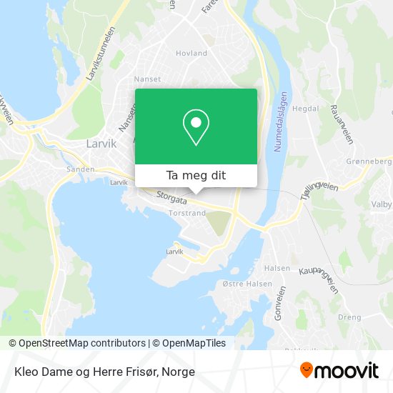 Kleo Dame og Herre Frisør kart