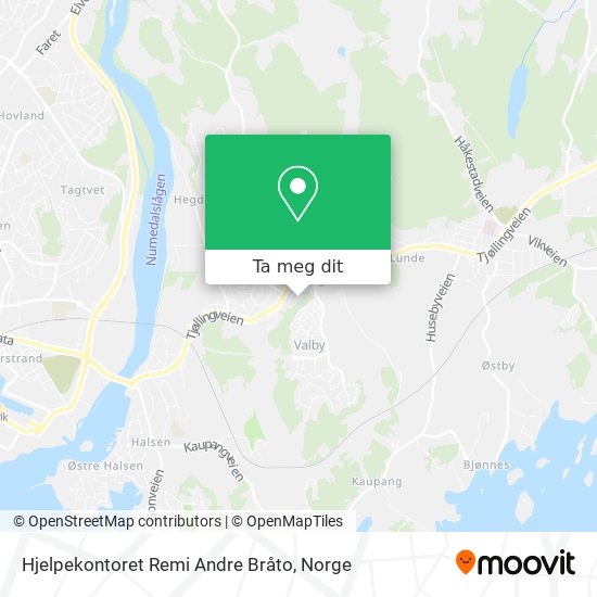 Hjelpekontoret Remi Andre Bråto kart