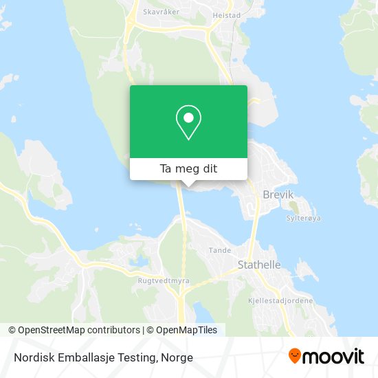 Nordisk Emballasje Testing kart