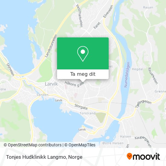 Tonjes Hudklinikk Langmo kart
