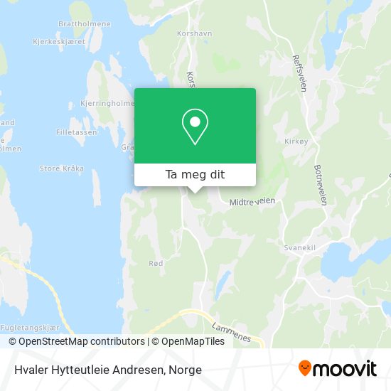 Hvaler Hytteutleie Andresen kart