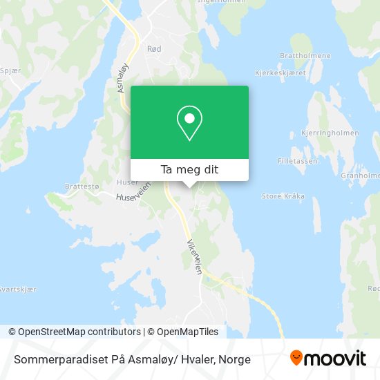 Sommerparadiset På Asmaløy/ Hvaler kart