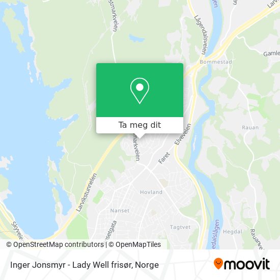 Inger Jonsmyr - Lady Well frisør kart