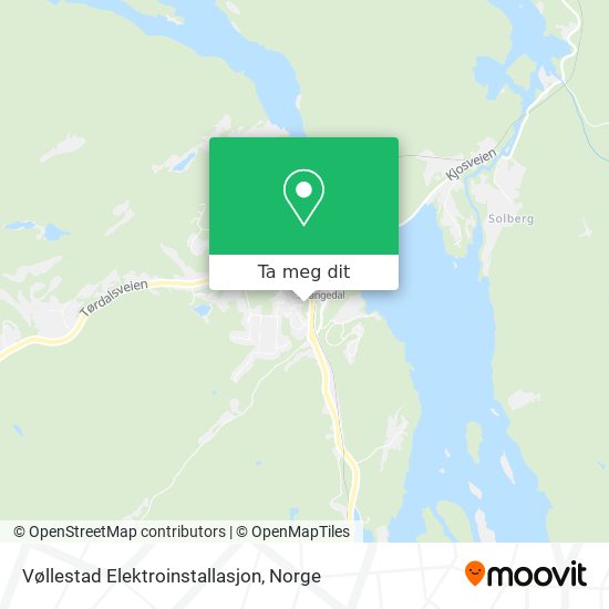 Vøllestad Elektroinstallasjon kart