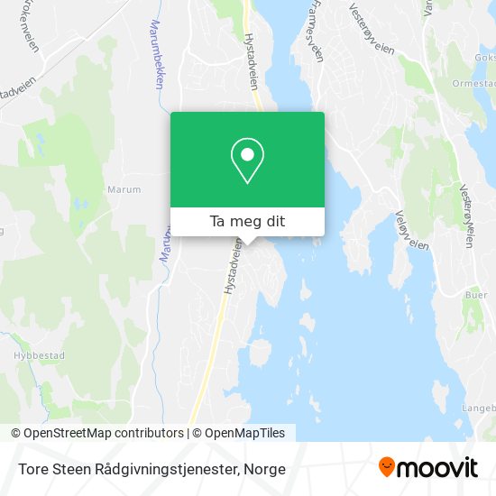Tore Steen Rådgivningstjenester kart