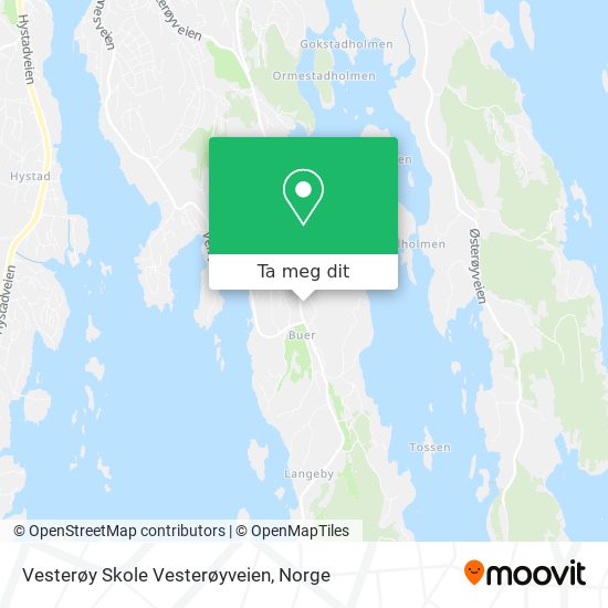 Vesterøy Skole Vesterøyveien kart