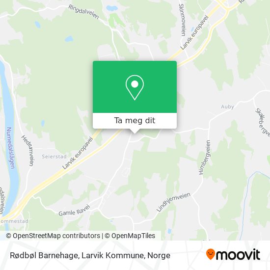 Rødbøl Barnehage, Larvik Kommune kart