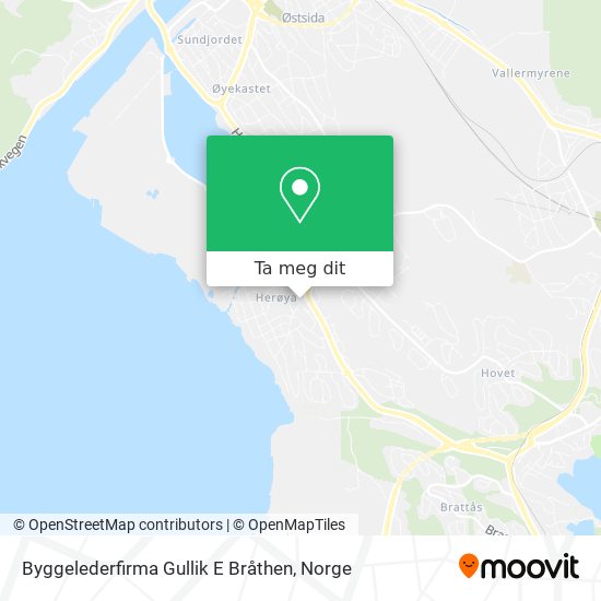 Byggelederfirma Gullik E Bråthen kart