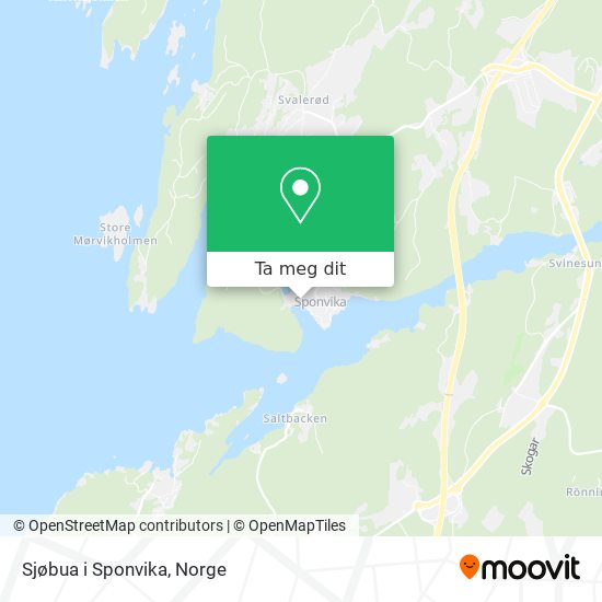 Sjøbua i Sponvika kart