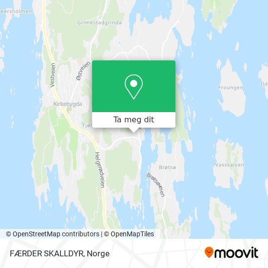 FÆRDER SKALLDYR kart