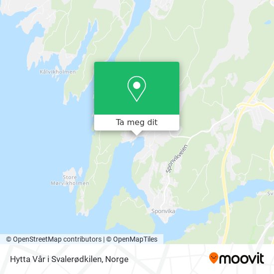 Hytta Vår i Svalerødkilen kart