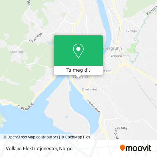 Vollans Elektrotjenester kart