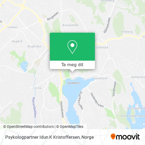 Psykologpartner Idun K Kristoffersen kart