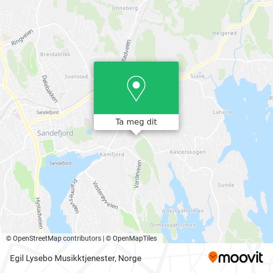 Egil Lysebo Musikktjenester kart