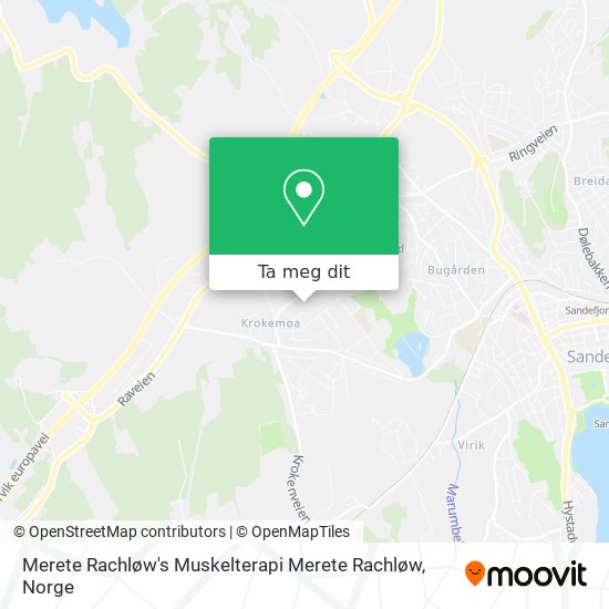 Merete Rachløw's Muskelterapi Merete Rachløw kart