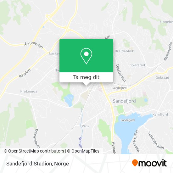 Sandefjord Stadion kart