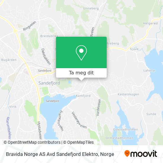 Bravida Norge AS Avd Sandefjord Elektro kart