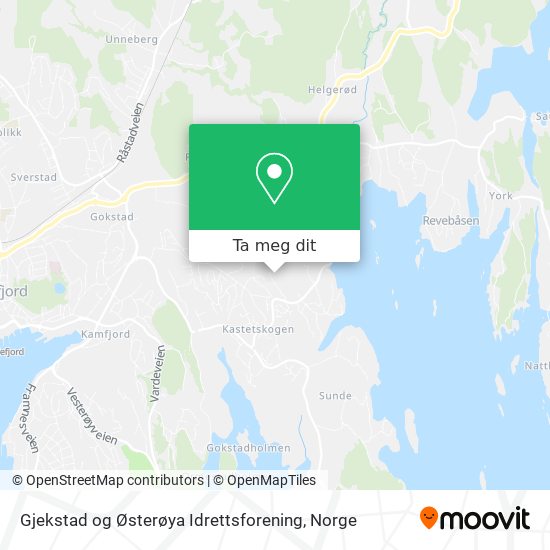 Gjekstad og Østerøya Idrettsforening kart