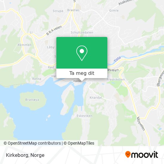 Kirkeborg kart