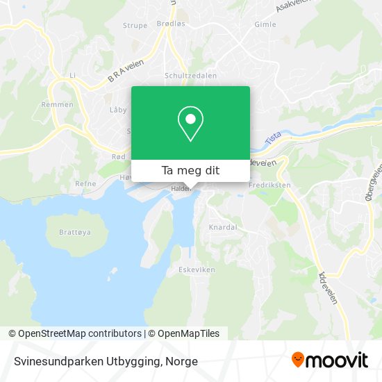 Svinesundparken Utbygging kart