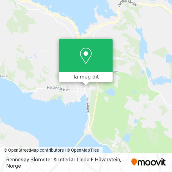 Rennesøy Blomster & Interiør Linda F Håvarstein kart