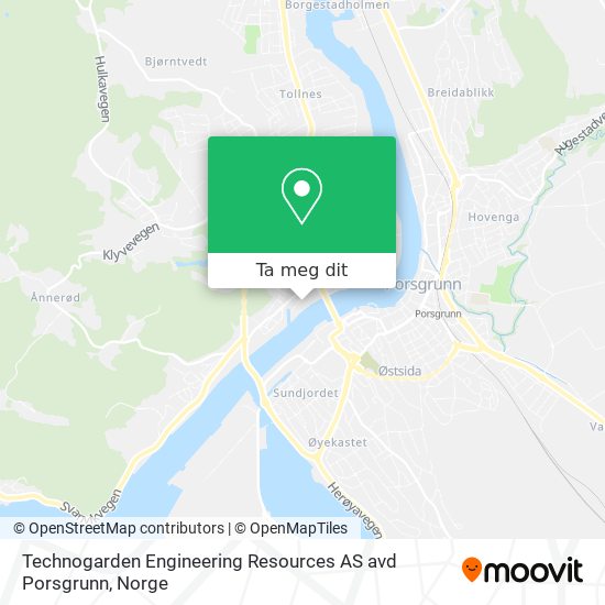 Technogarden Engineering Resources AS avd Porsgrunn kart