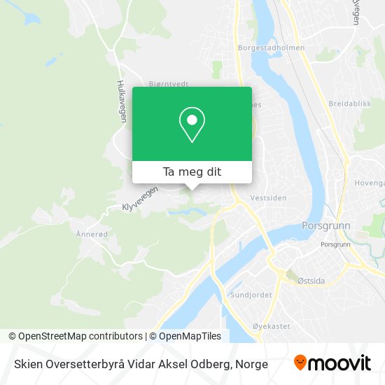 Skien Oversetterbyrå Vidar Aksel Odberg kart