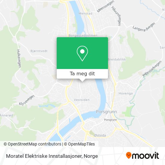 Moratel Elektriske Innstallasjoner kart