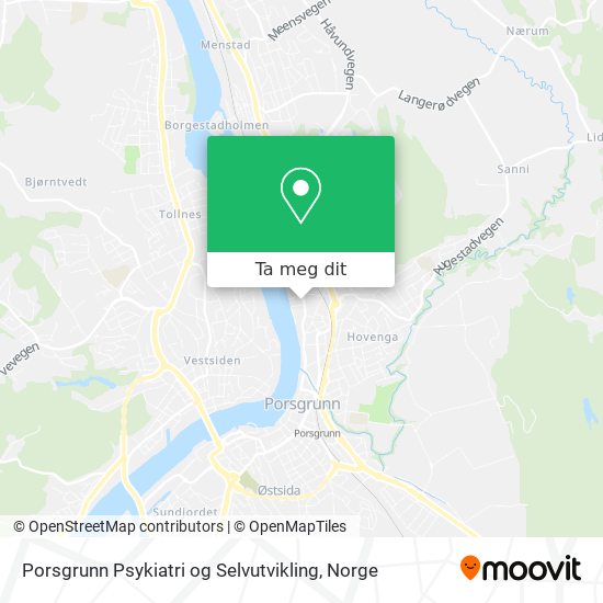 Porsgrunn Psykiatri og Selvutvikling kart