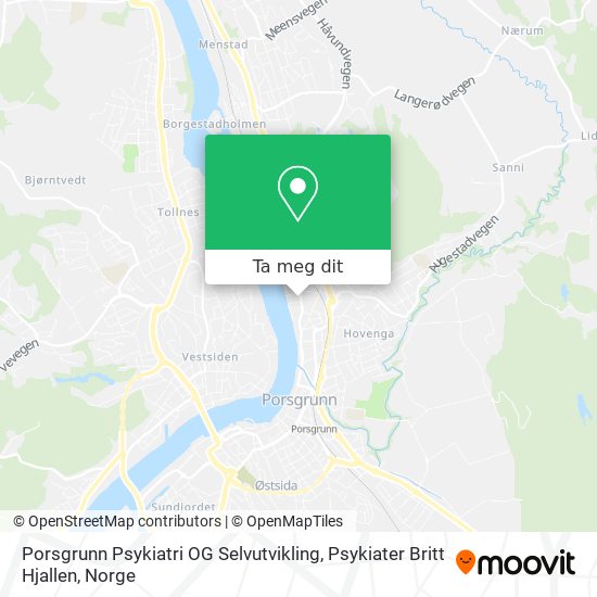 Porsgrunn Psykiatri OG Selvutvikling, Psykiater Britt Hjallen kart