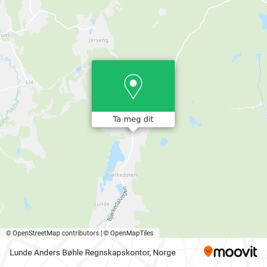 Lunde Anders Bøhle Regnskapskontor kart
