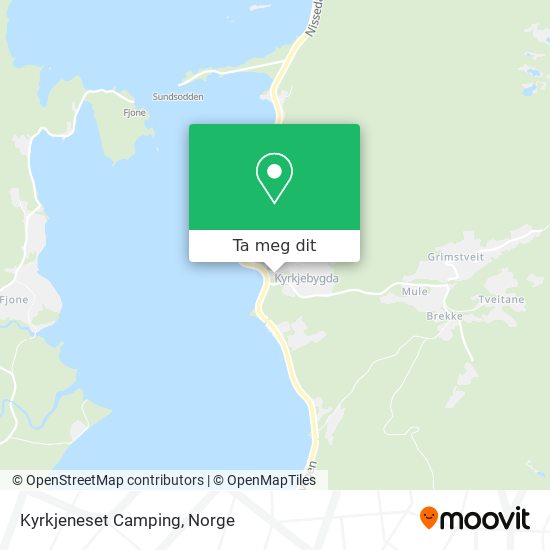 Kyrkjeneset Camping kart