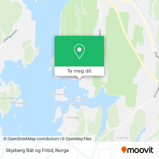Skjeberg Båt og Fritid kart