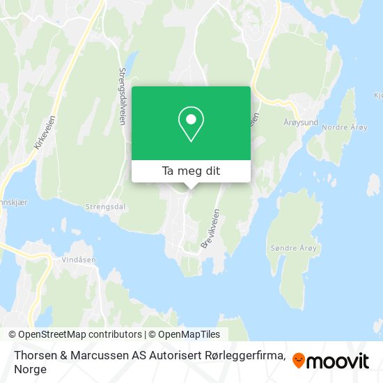 Thorsen & Marcussen AS Autorisert Rørleggerfirma kart