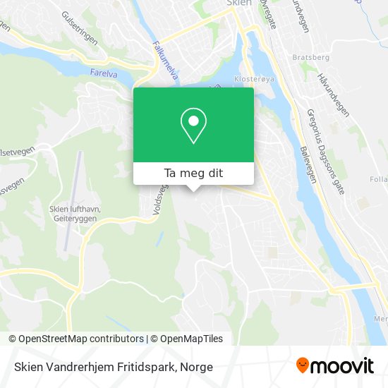 Skien Vandrerhjem Fritidspark kart