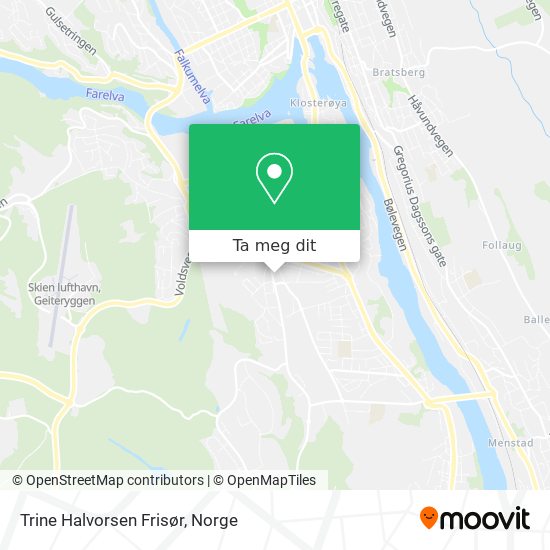 Trine Halvorsen Frisør kart