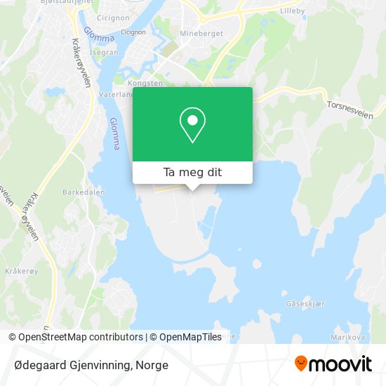 Ødegaard Gjenvinning kart