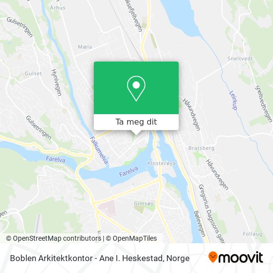 Boblen Arkitektkontor - Ane I. Heskestad kart