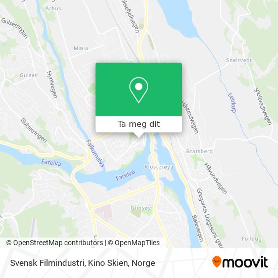 Svensk Filmindustri, Kino Skien kart