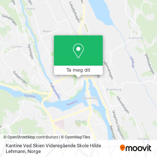Kantine Ved Skien Videregående Skole Hilde Lehmann kart