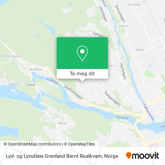 Lyd- og Lysutleie Grenland Bernt Roalkvam kart