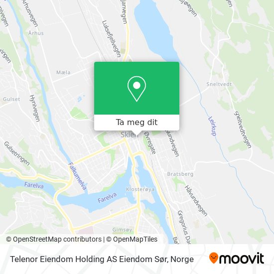 Telenor Eiendom Holding AS Eiendom Sør kart