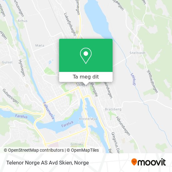 Telenor Norge AS Avd Skien kart
