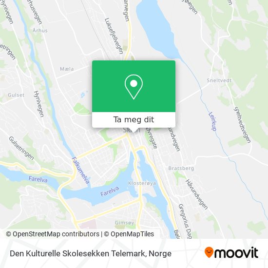 Den Kulturelle Skolesekken Telemark kart