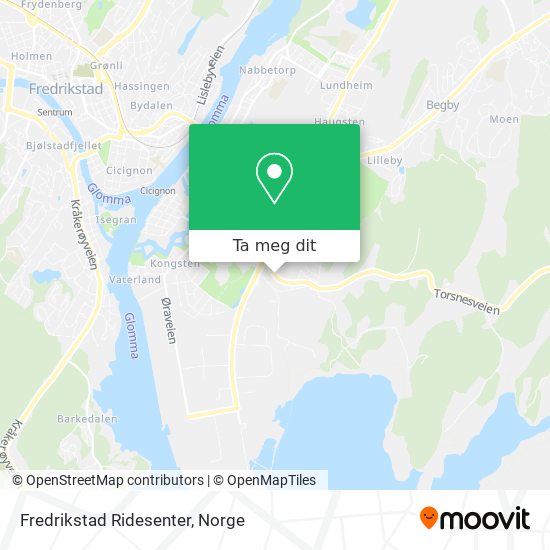 Fredrikstad Ridesenter kart