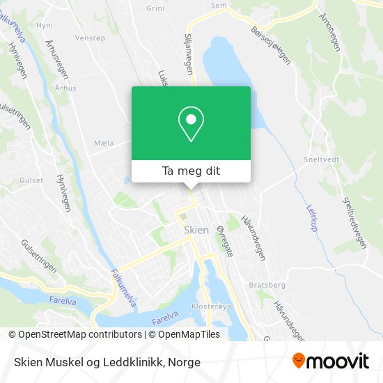 Skien Muskel og Leddklinikk kart
